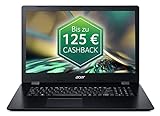 Acer Aspire 3 (A317-52-59DN) Laptop | 17,3 FHD Display | Intel Core i5-1035G1 | 8 GB RAM | 512 GB SDD | Intel UHD Graphics | Windows 10 | QWERTZ Tastatur | schwarz